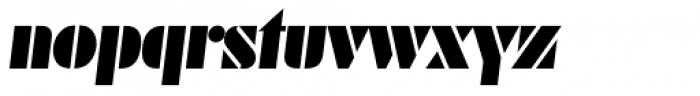 Deko Black Serial Italic Font LOWERCASE