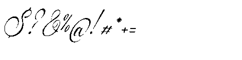 Del Lante Italic Font OTHER CHARS