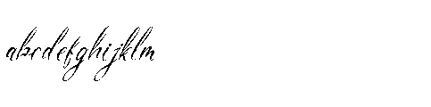 Del Lante Italic Font LOWERCASE