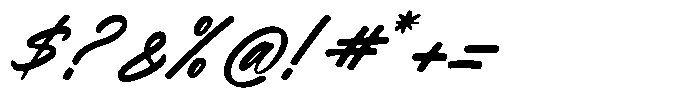 Delaghes Italic Font OTHER CHARS