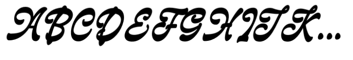 Delagio Script Bold Italic Font UPPERCASE