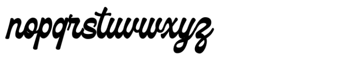 Delagio Script Bold Font LOWERCASE