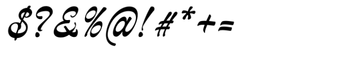 Delagio Script Italic Font OTHER CHARS