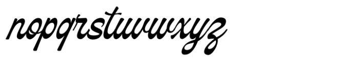 Delagio Script Italic Font LOWERCASE