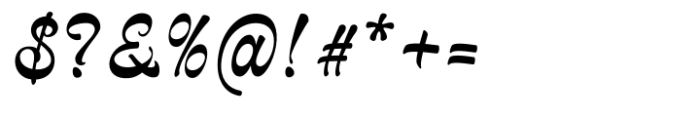 Delagio Script Regular Font OTHER CHARS