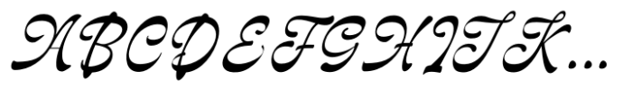 Delagio Script Thin Italic Font UPPERCASE