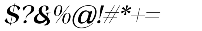 Delarosa Italic Font OTHER CHARS