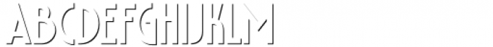 Delauney Shadow Font LOWERCASE