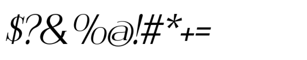 Delcy Italic Font OTHER CHARS