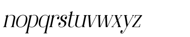 Delcy Italic Font LOWERCASE
