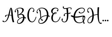 Delgona Regular Font UPPERCASE