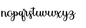 Delgona Regular Font LOWERCASE