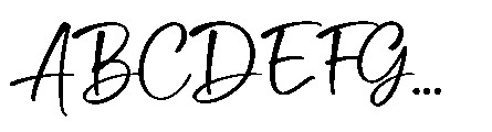 Delica Sitteen Font UPPERCASE