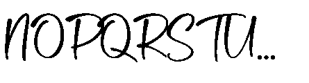 Delica Sitteen Font UPPERCASE