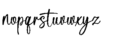 Delica Sitteen Font LOWERCASE