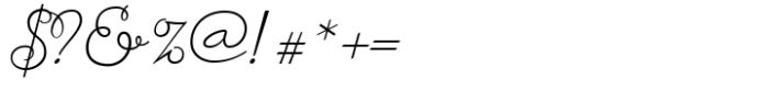 Delicate Flow Font OTHER CHARS