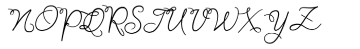 Delicate Flow Font UPPERCASE
