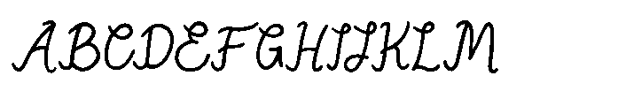 Delicate Journal Font UPPERCASE