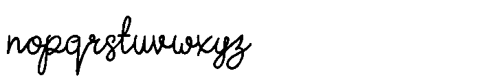 Delicate Journal Font LOWERCASE