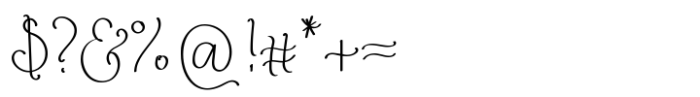 Delicate Ribbons Font OTHER CHARS