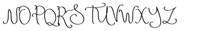 Delicate Ribbons Font UPPERCASE