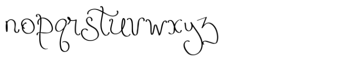 Delicate Ribbons Font LOWERCASE