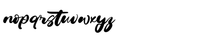 Delicate Routine Regular Font LOWERCASE