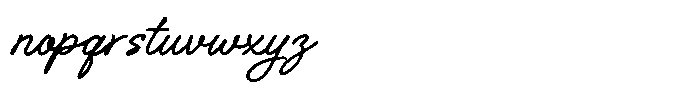 Delicate Starway Script Font LOWERCASE