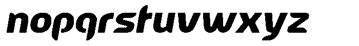 Delice Pro Black Italic Font LOWERCASE