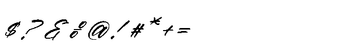 Delighta Italic Font OTHER CHARS