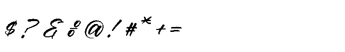 Delighta Regular Font OTHER CHARS