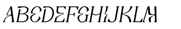 Deliria Mix Light Italic Font UPPERCASE