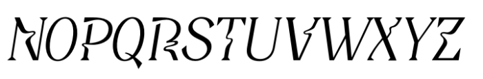 Deliria Mix Light Italic Font UPPERCASE