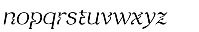 Deliria Mix Light Italic Font LOWERCASE