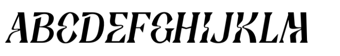 Deliria Mix Medium Italic Font UPPERCASE