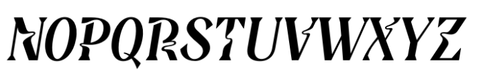 Deliria Mix Medium Italic Font UPPERCASE