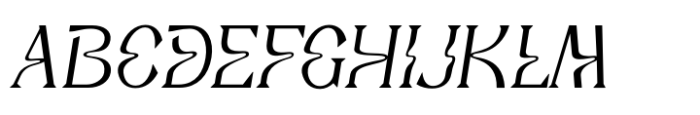 Deliria Psy Light Italic Font UPPERCASE