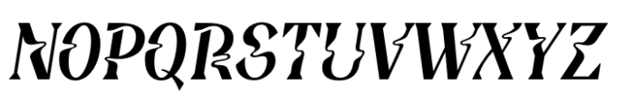 Deliria Psy Medium Italic Font UPPERCASE