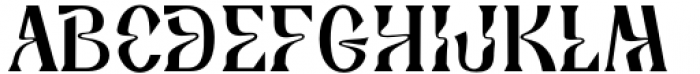 Deliria Regular Font UPPERCASE