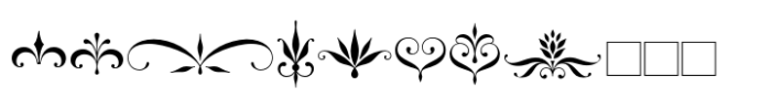 Delirian Ornaments Font LOWERCASE