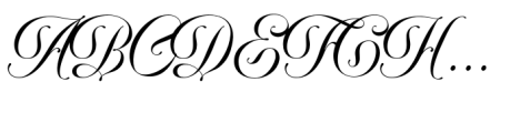 Delirian Script Font UPPERCASE
