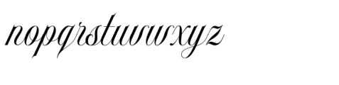 Delirian Script Font LOWERCASE