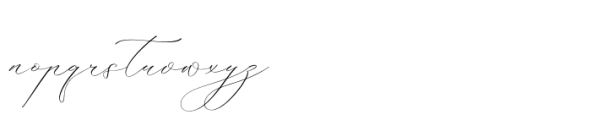Delistian Valentine Regular Font LOWERCASE