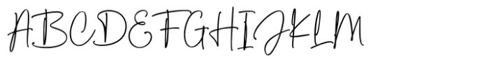 Dellanie Signature Font UPPERCASE