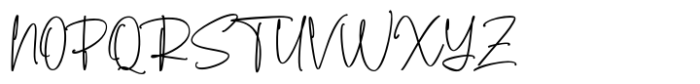 Dellanie Signature Font UPPERCASE