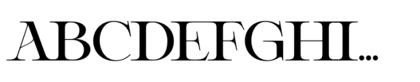 Delluna Typeface Bold Font UPPERCASE