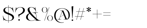 Delluna Typeface Medium Font OTHER CHARS