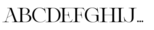 Delluna Typeface Medium Font UPPERCASE
