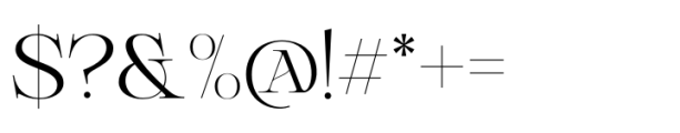 Delluna Typeface Regular Font OTHER CHARS