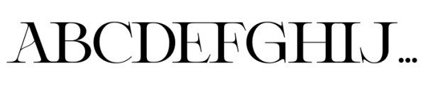 Delluna Typeface Semi Bold Font UPPERCASE